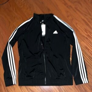 Black adidas zip up
